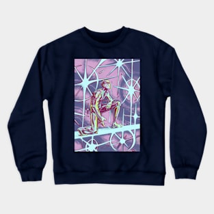 silver surfer in marvel space Crewneck Sweatshirt